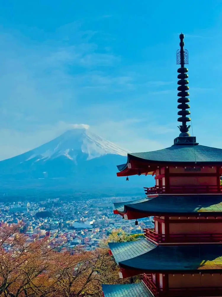 La pagode Chureito et le mont Fuji, Japon